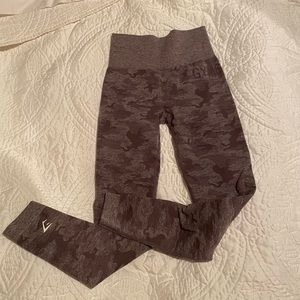 Gymshark high waisted leggings purple camo
